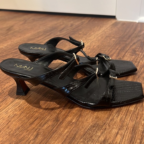 Mani Atelier black heels. Size 37. Lightly worn - Picture 3 of 3